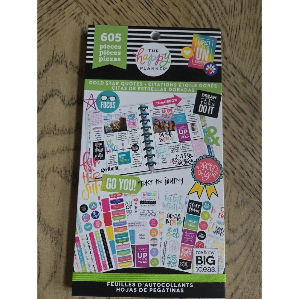 The Happy Planner Sticker Books LOT OF 3 New NWT Planner Stickers Happy Planner